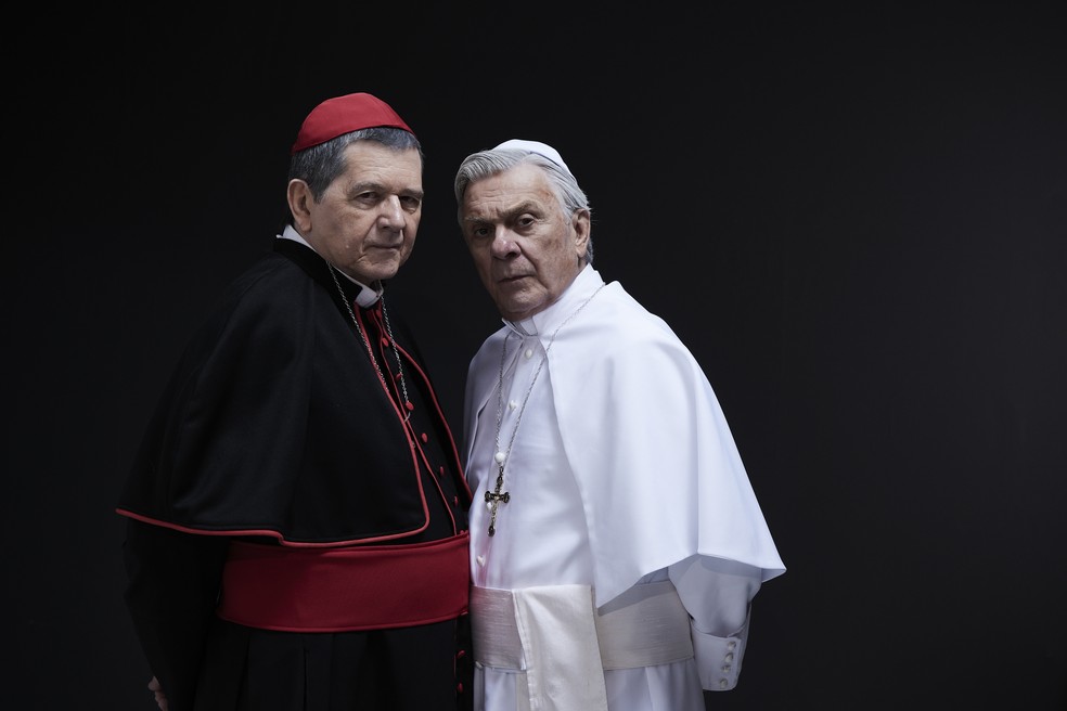 'Dois Papas', com Celso Frateschi e Zécarlos Machado — Foto: Divulgação
