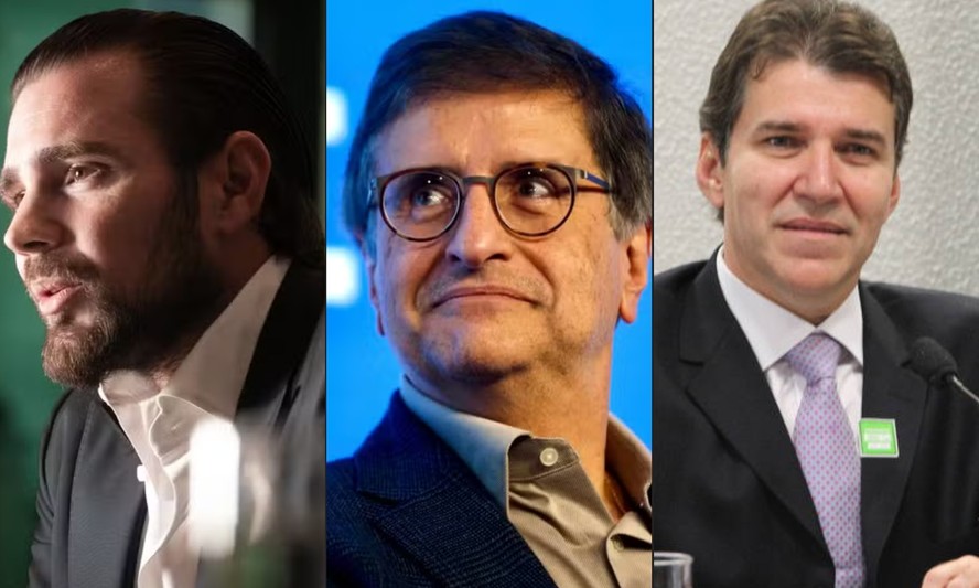 Da esquerda para a direita: Daniel Vorcaro, Paulo Gonet e Jarbas Soares