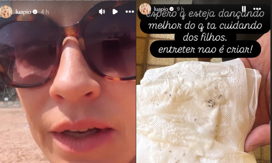 Stories de Luana Piovani: troca de farpas sobre piolhos na filha