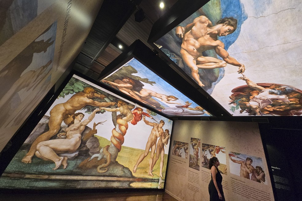 Exposição imersiva de Michelangelo no Rio reúne réplicas oficiais