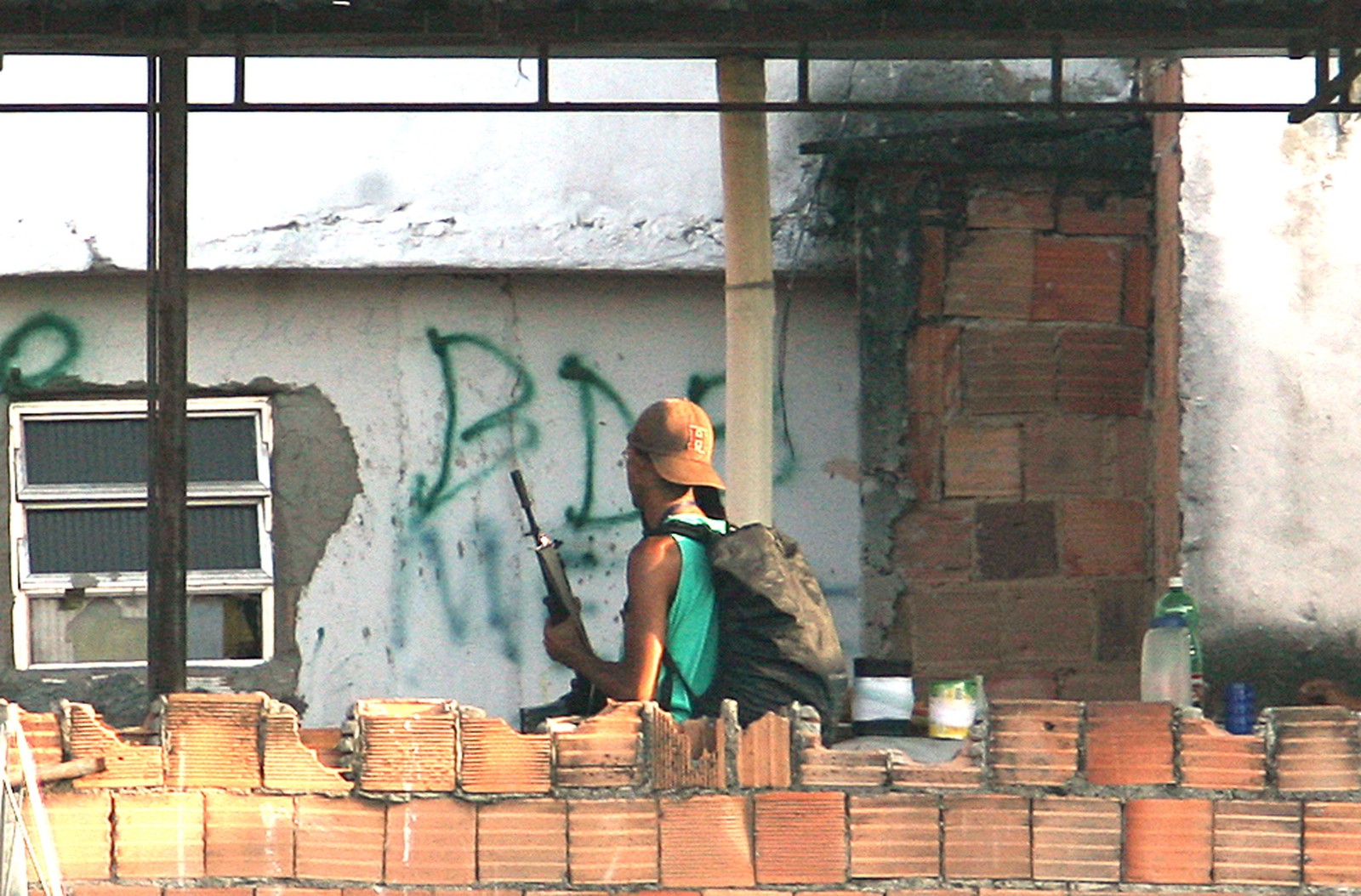 Pontos usados por traficantes no morro da Coroa (Foto tirada em 24/06/2009, no Rio de Janeiro) — Foto: Pablo Jacob/ Agencia O Globo