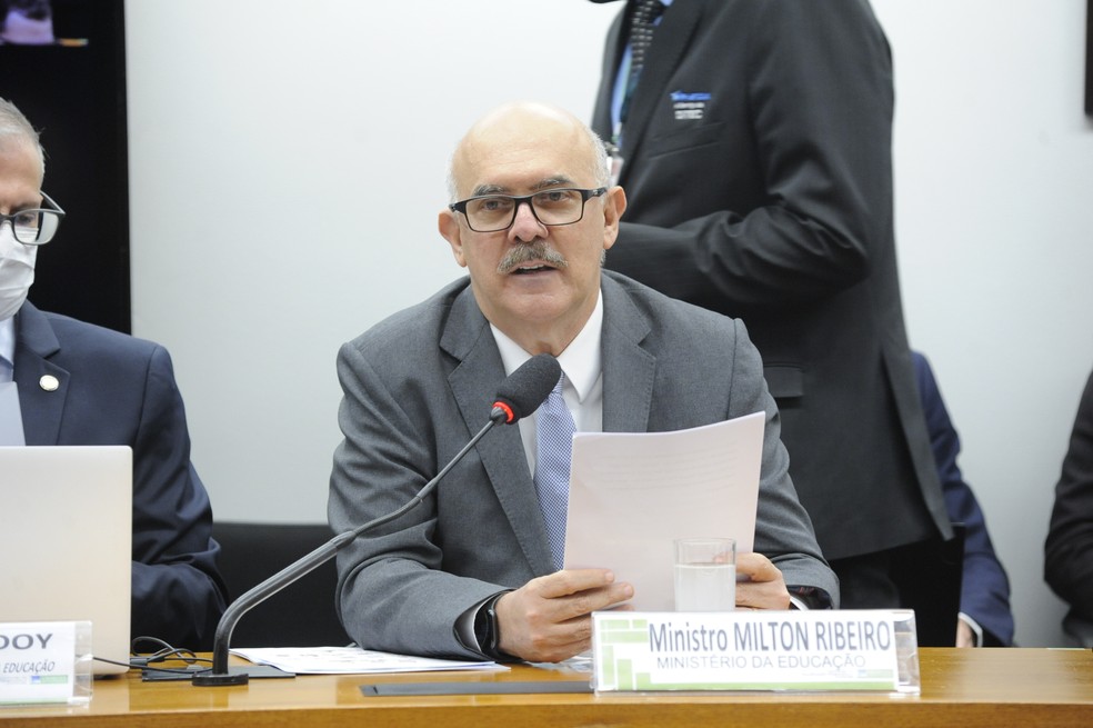 O ex-ministro da Educação Milton Ribeiro — Foto:  Gustavo Sales / Câmara dos Deputados