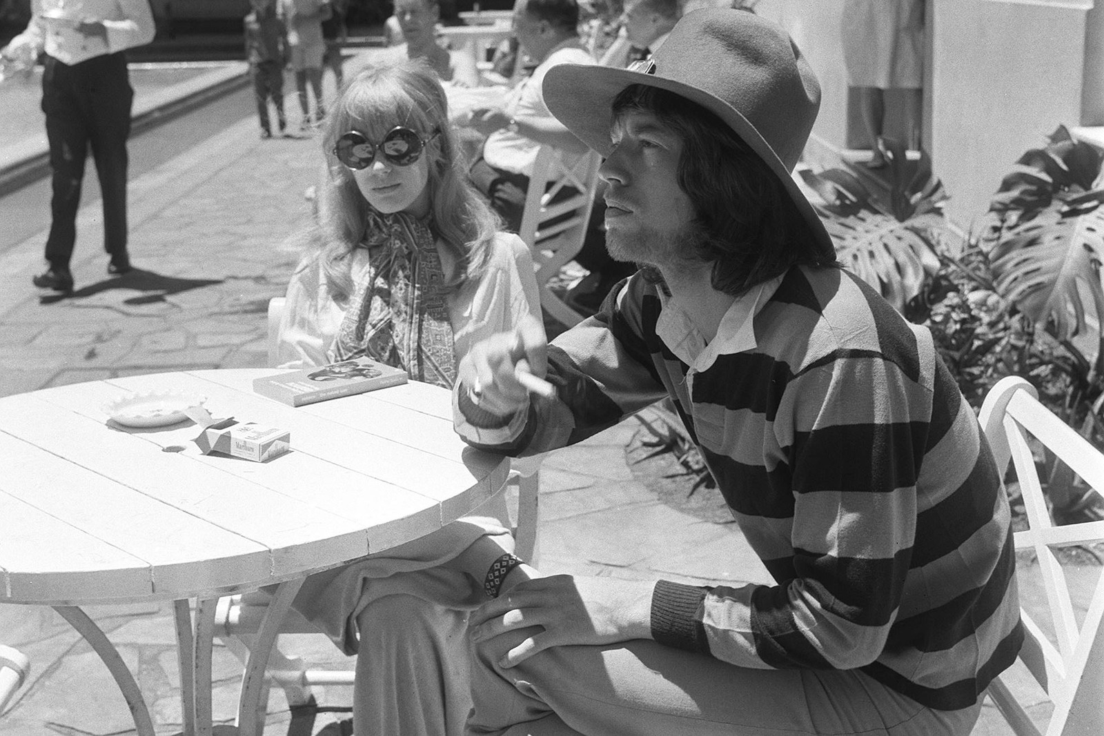 Mick Jagger, vocalista dos Rolling Stones, no Copacabana Palace em 1968 — Foto: Eurico Dantas / Agência O Globo