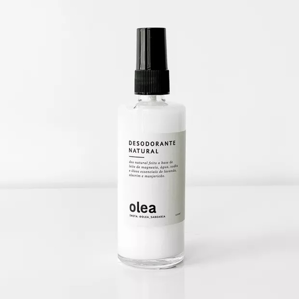 Desodorante natural Olea 60 ml. R$ 49, para todas as peles — Foto: Divulgação
