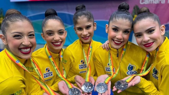 Brasil conquista medalhas de ouro e prata na etapa de Portugal do Mundial de Ginástica Rítmica