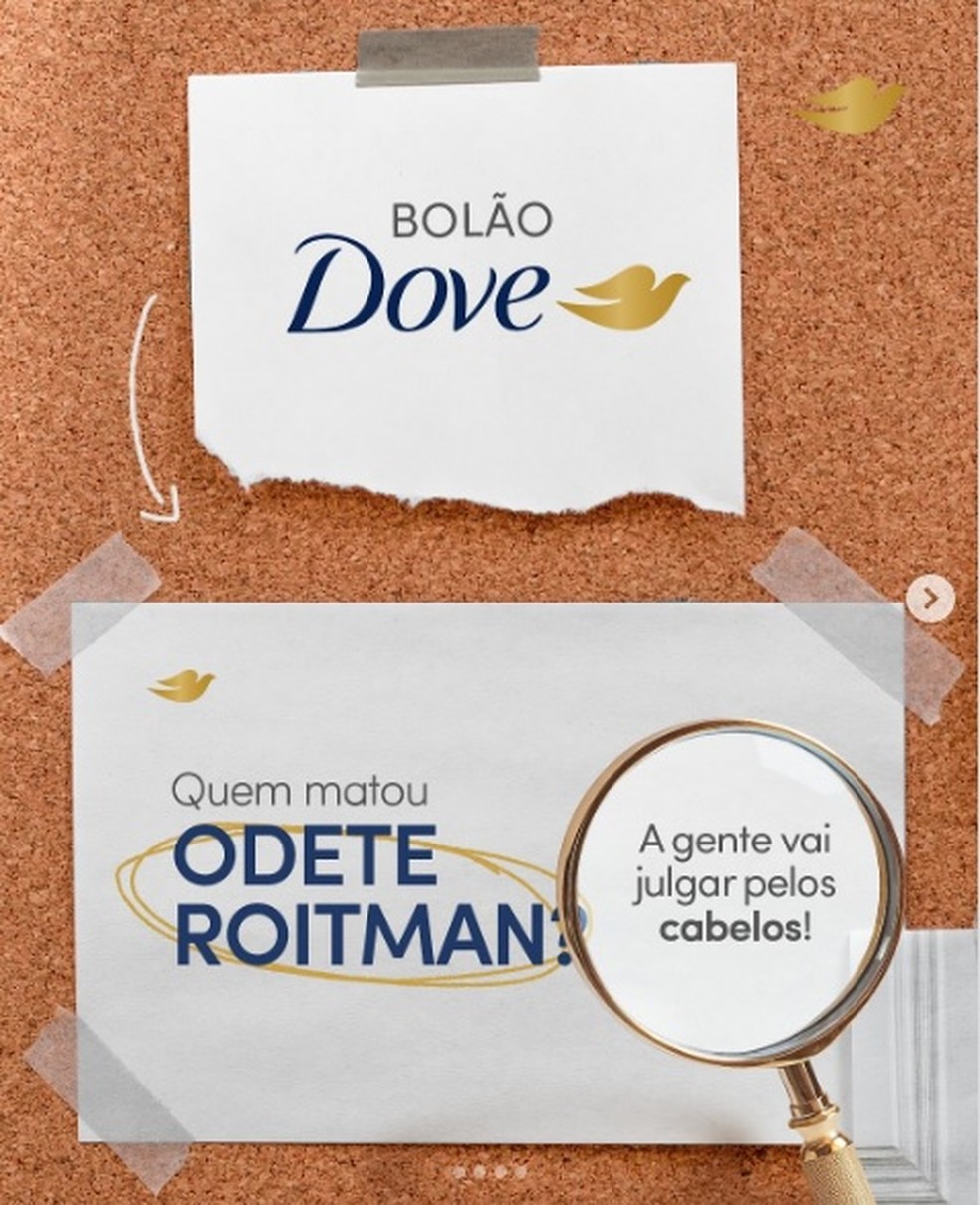 A marca de produtos de higiene pessoal Dove aposta no gosto brasileiro pelo bolão — Foto: Reprodução