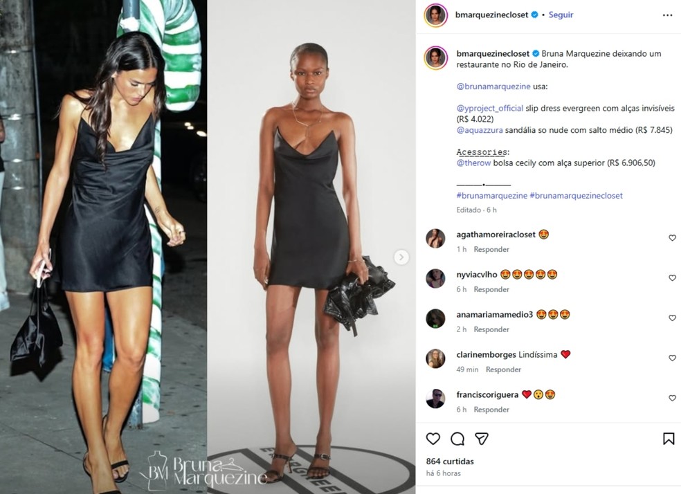 Dinner in Rio with Shawn Mendes: Bruna Marquezine wears a designer look; discover the values ​​— Photo: Instagram reproduction