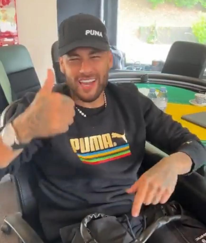 O jogador Neymar gravou vídeo de apoio a Bolsonaro — Foto: Reprodução