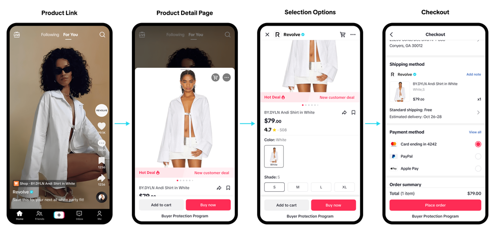 Imagem de divulgação do Tiktok Shop nos EUA — Foto: Divulgação/TikTok