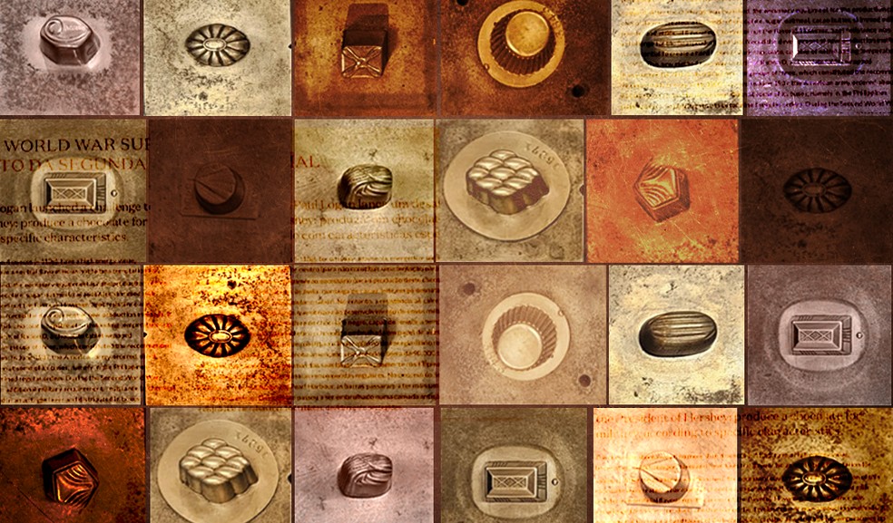 Moldes para o chocolate: no passado, eram feitos de metal — Foto: Editoria de Arte