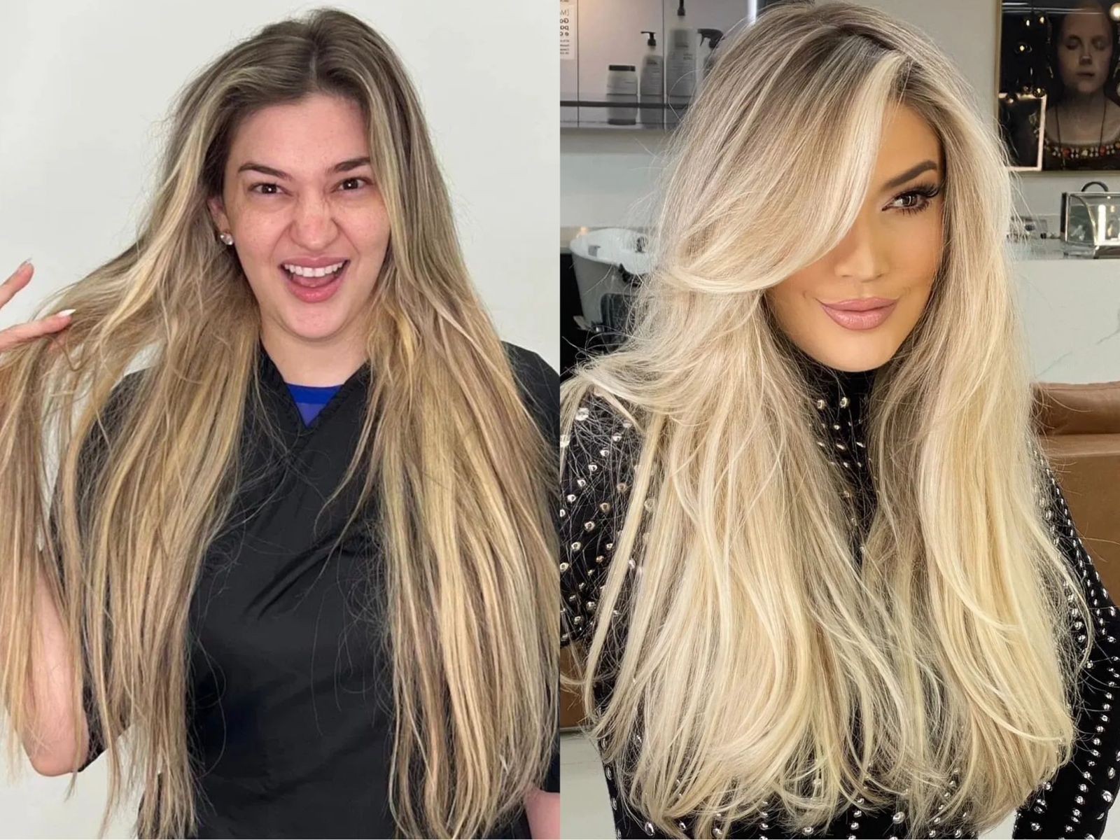 Primeira eliminada na edição, Marília refez as luzes dos cabelos e trocou o mega hair — Foto: Reprodução/Instagram