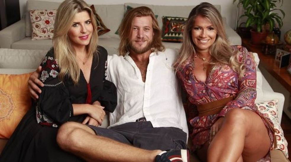Íris Stefanelli, Diego Alemão e Fani Pacheco: participantes do 'BBB 7' se reencontraram em 2017 — Foto: Fábio Guimarães/Agência O Globo
