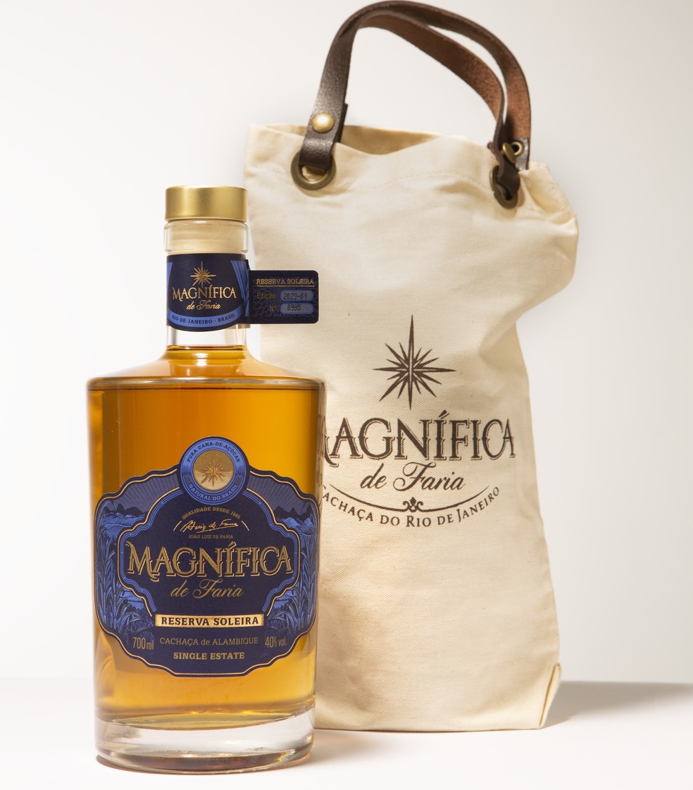 A cachaça Magnífica Reserva Soleira — Foto: Divulgação