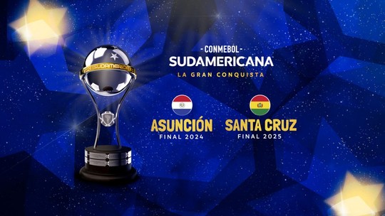 Conmebol define Assunção, no Paraguai, como palco da final da Copa Sul-Americana 2024