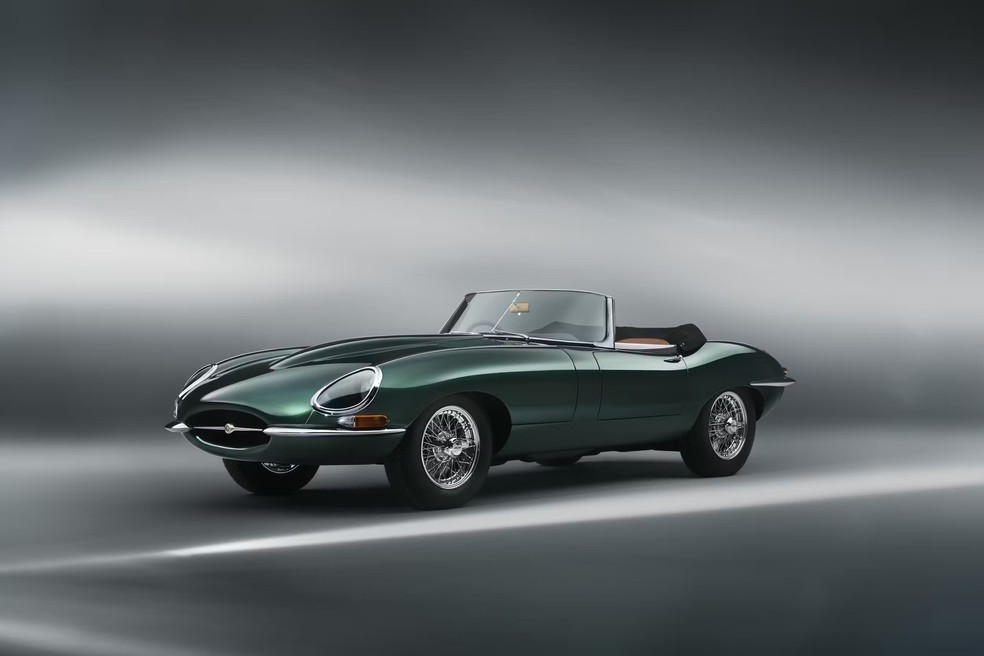 Jaguar E-Type de Beckham — Foto: Reprodução