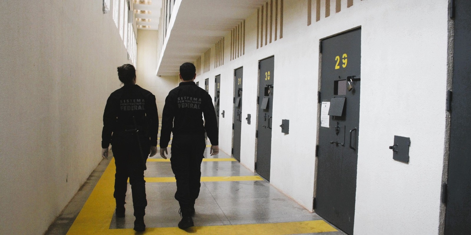 Com celas individuais de concreto armado e vigilância constante, a PFBRA é considerada uma das prisões mais seguras do país — Foto: Divulgação Secretaria Nacional de Políticas Penais