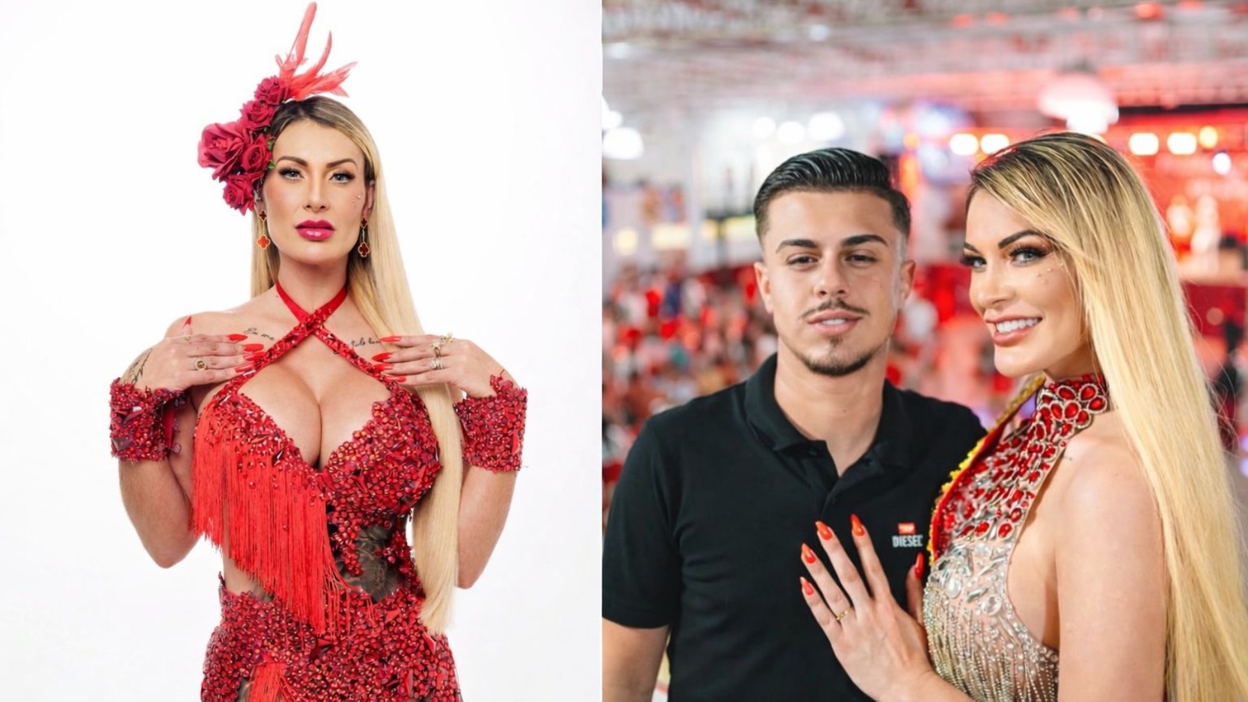 Andressa Urach fala sobre ci&uacute;mes do namorado e retorno &agrave; Sapuca&iacute; no carnaval 2026