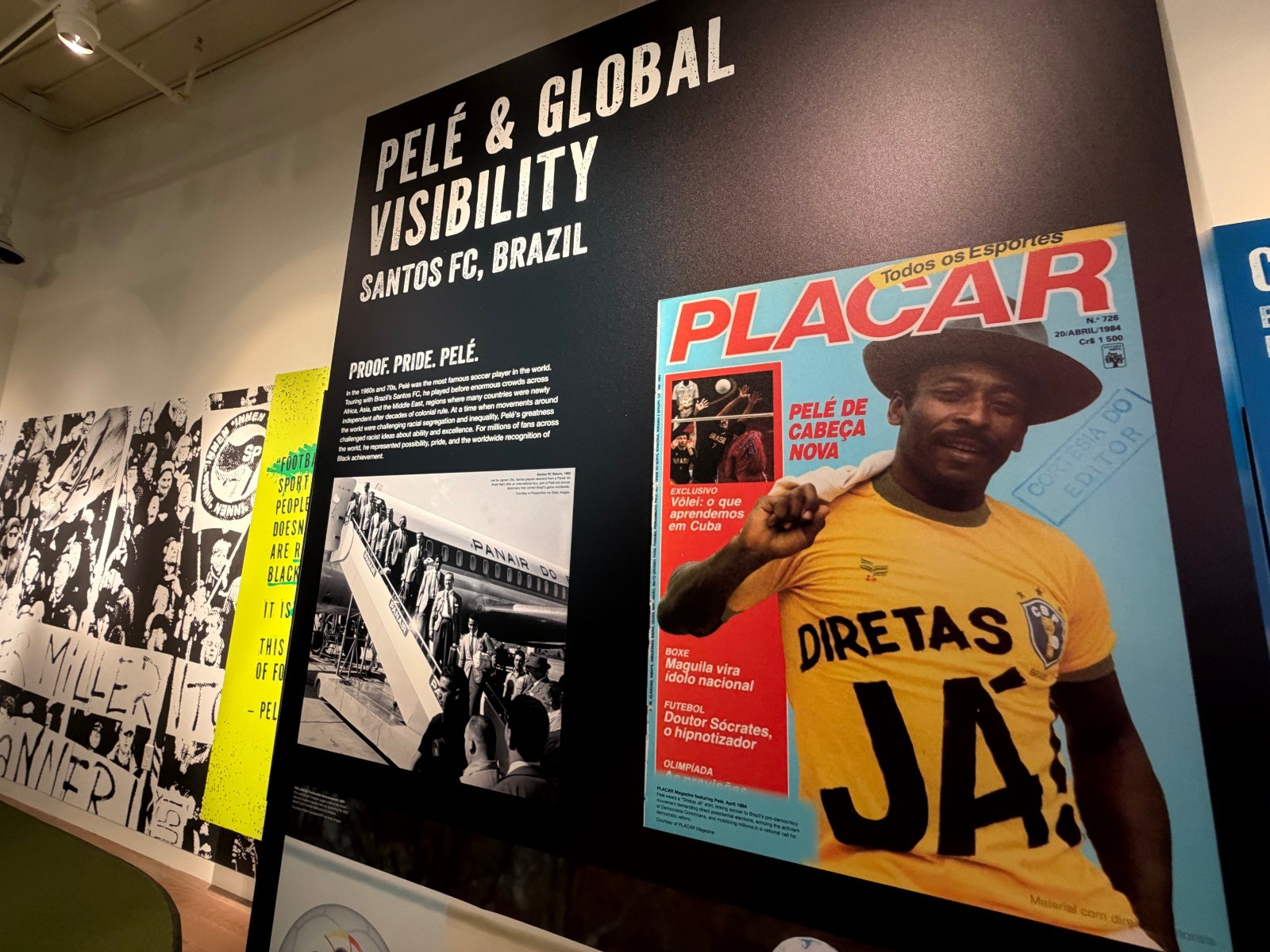 Exposição em Atlanta destaca Pelé e Democracia Corinthiana