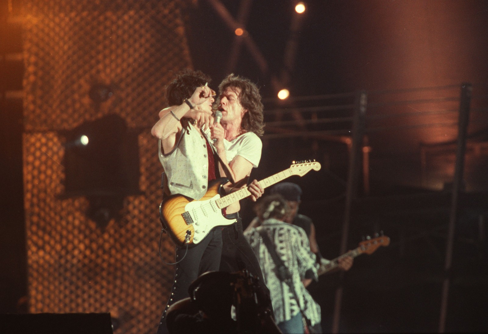 Show dos Rolling Stones durante o Hollywood Rock, no Maracanã. — Foto: Ivo Gonzalez