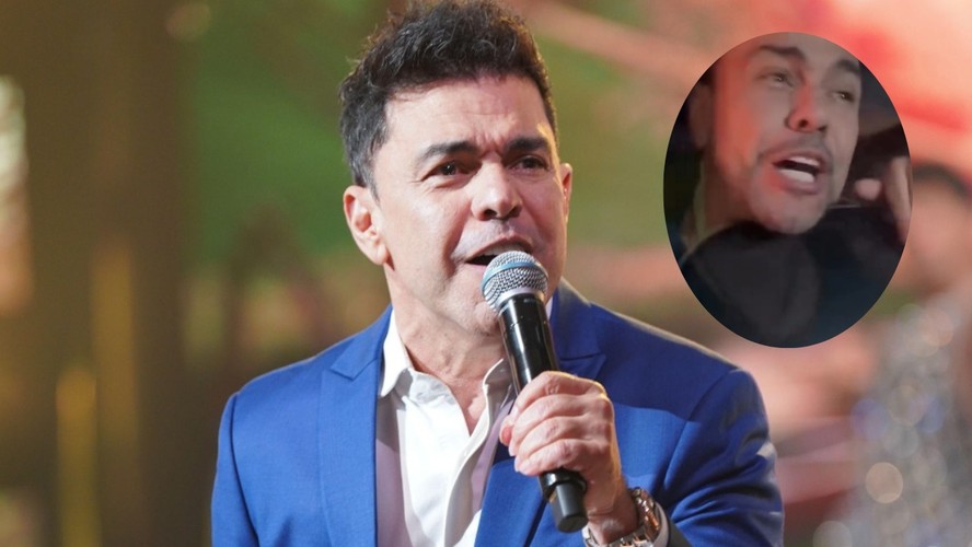 Zezé Di Camargo vive momento inusitado ao ter cabeça presa em janela de carro