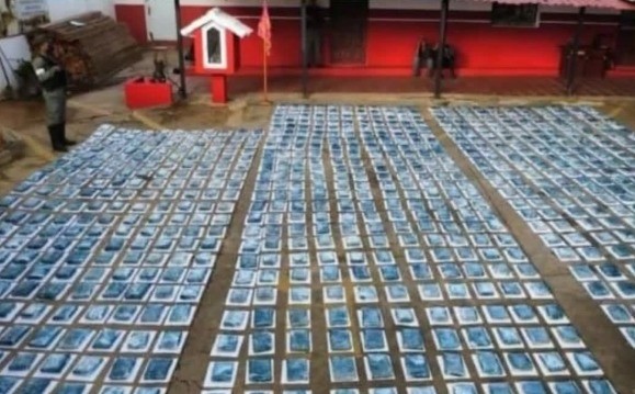 Mais de 700 pacotes de maconha são encontrados em caminhão de ajuda humanitária na Venezuela