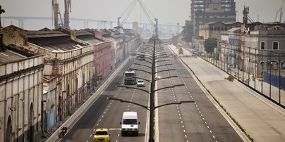 Av. Rodrigues Alves depois da demoliçaoo da av. Perimetral. — Foto: Marcia Foletto / Agência O Globo