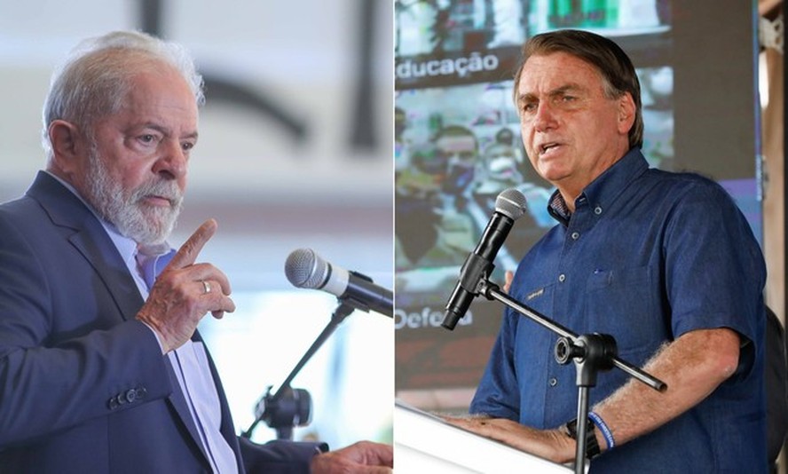 Lula e Bolsonaro, líderes nas pesquisas para presidente