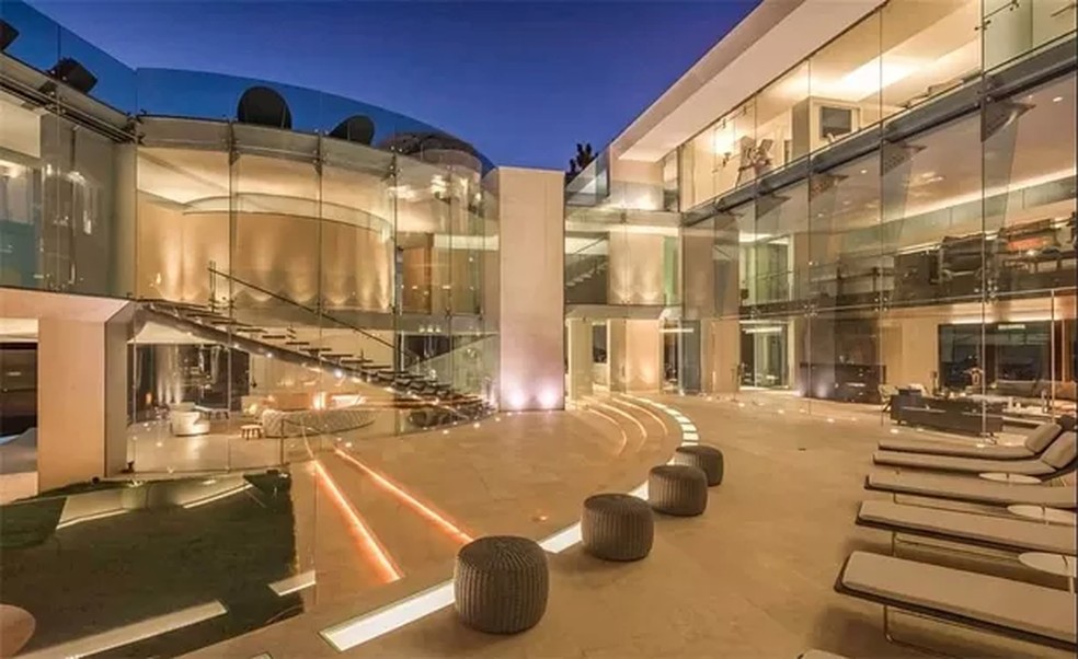 Área interna da mansão de Alice Keys — Foto: Zillow Real Estate/Reprodução