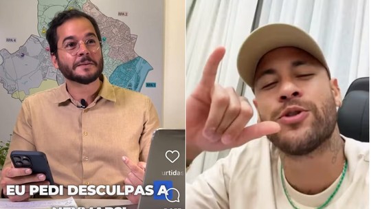 'Eu pedi desculpas a Neymar?': Túlio Gadelha reage a nota de jogador e questiona se ele é contra privatização de praias