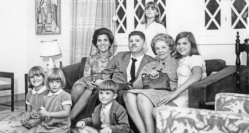 Rubens Paiva e sua família — Foto: Arquivo da família