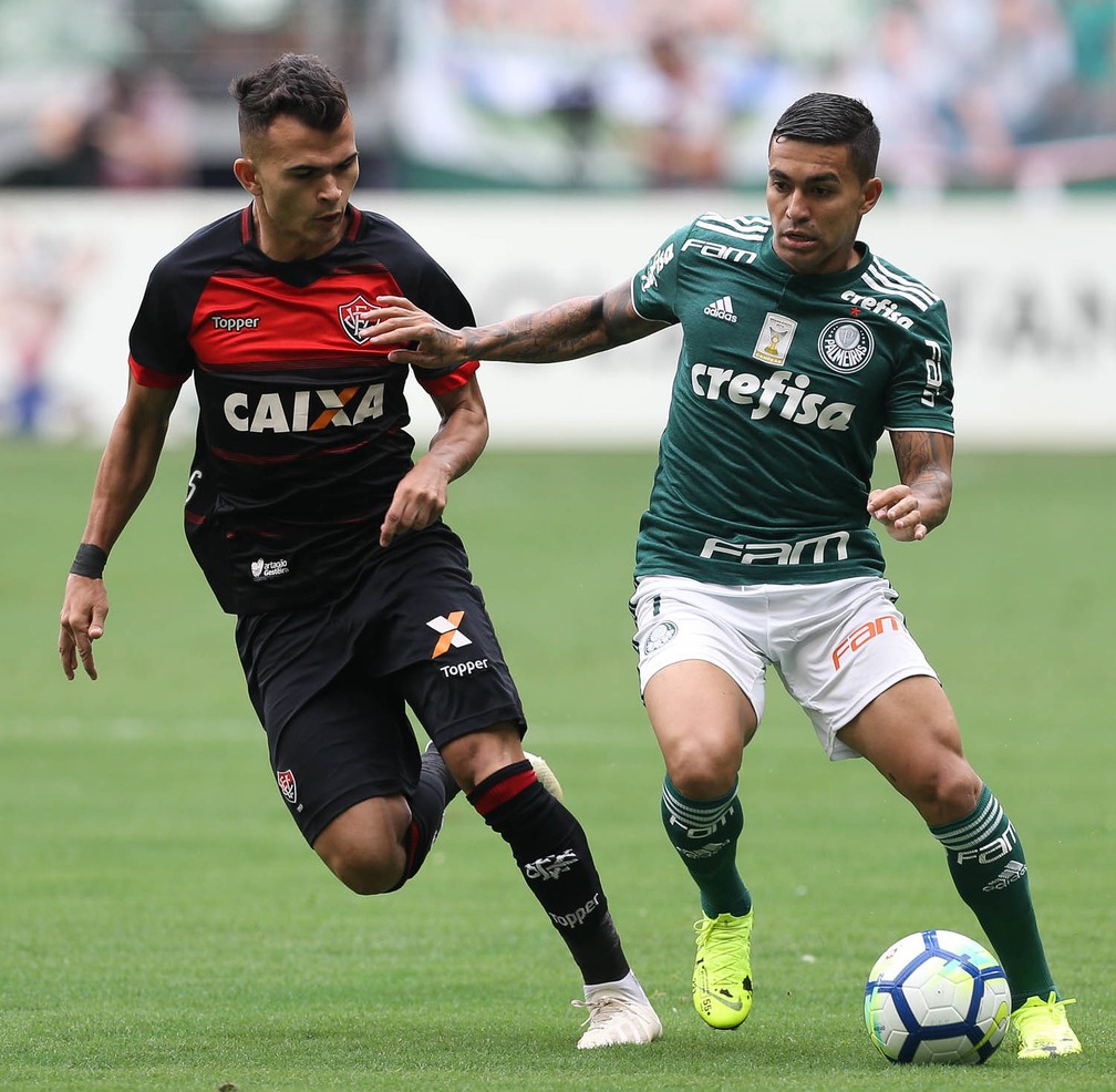 Dudu brilhou pelo Palmeiras em 2018 — Foto: Cesar Greco/Palmeiras