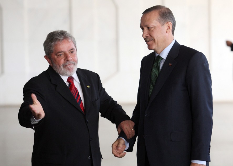 Lula recebe Recep Tayyip Erdogan em 2010, no segundo mandato do presidente brasileiro