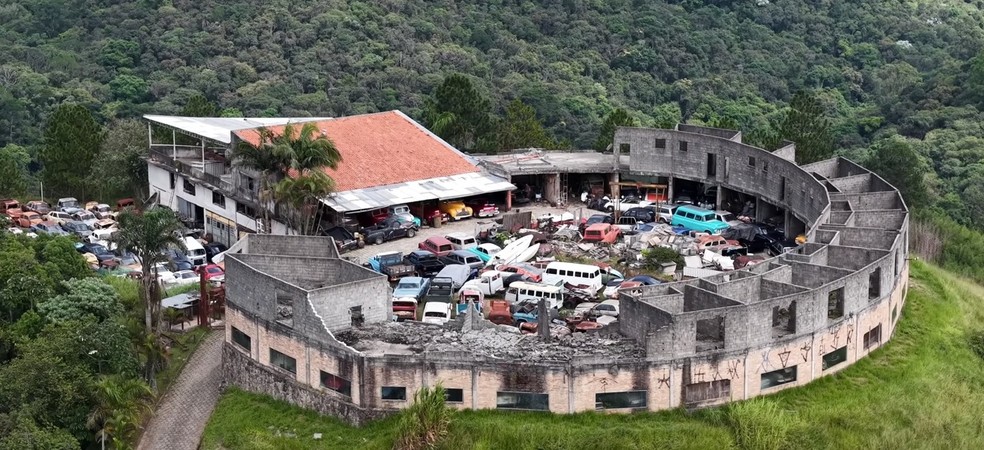 Coliseu da Fernão Dias, rodovia que liga São Paulo a Minas Gerais — Foto: Francisco Drone Show