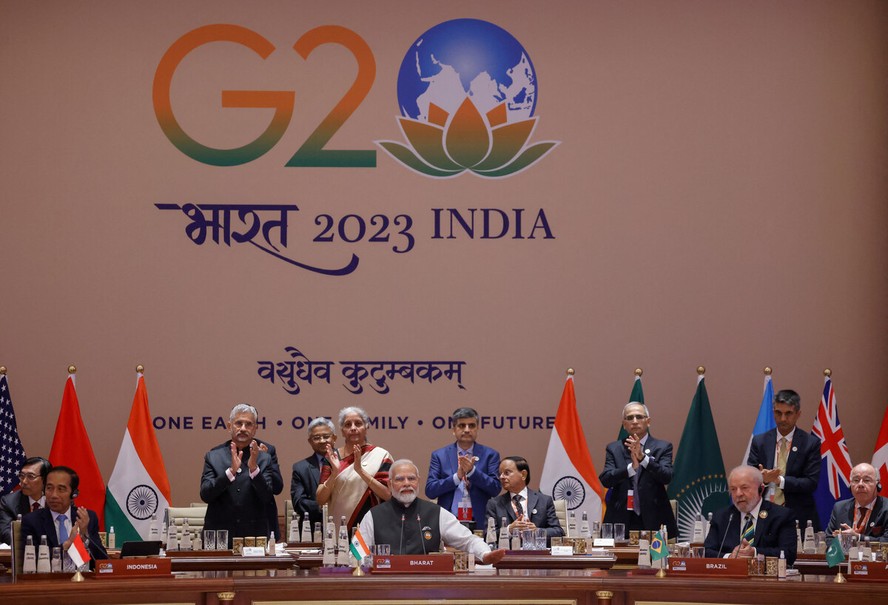 Líderes do G20 se reúnem em Nova Délhi, na Índia