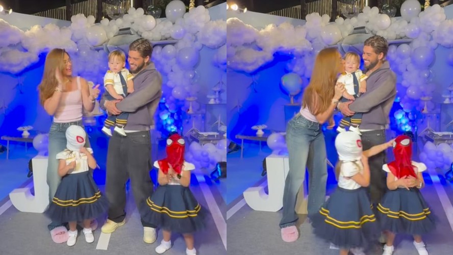 Treta' entre filhas de Virgínia Fonseca e Zé Felipe rouba a cena em festa  do caçula e viraliza na web