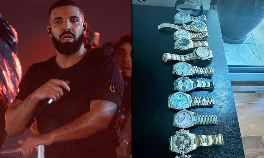 Drake e sua coleção de relógios