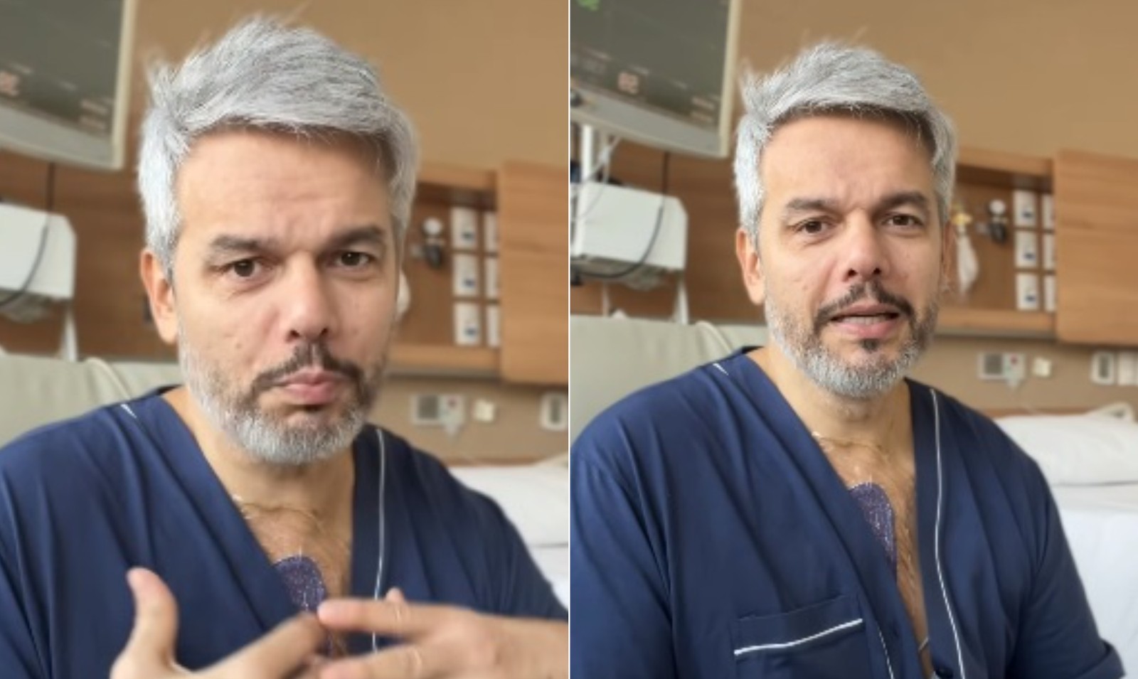 Otaviano Costa underwent chest surgery in July after discovering an aortic aneurysm — Photo: Reproduction/Instagram