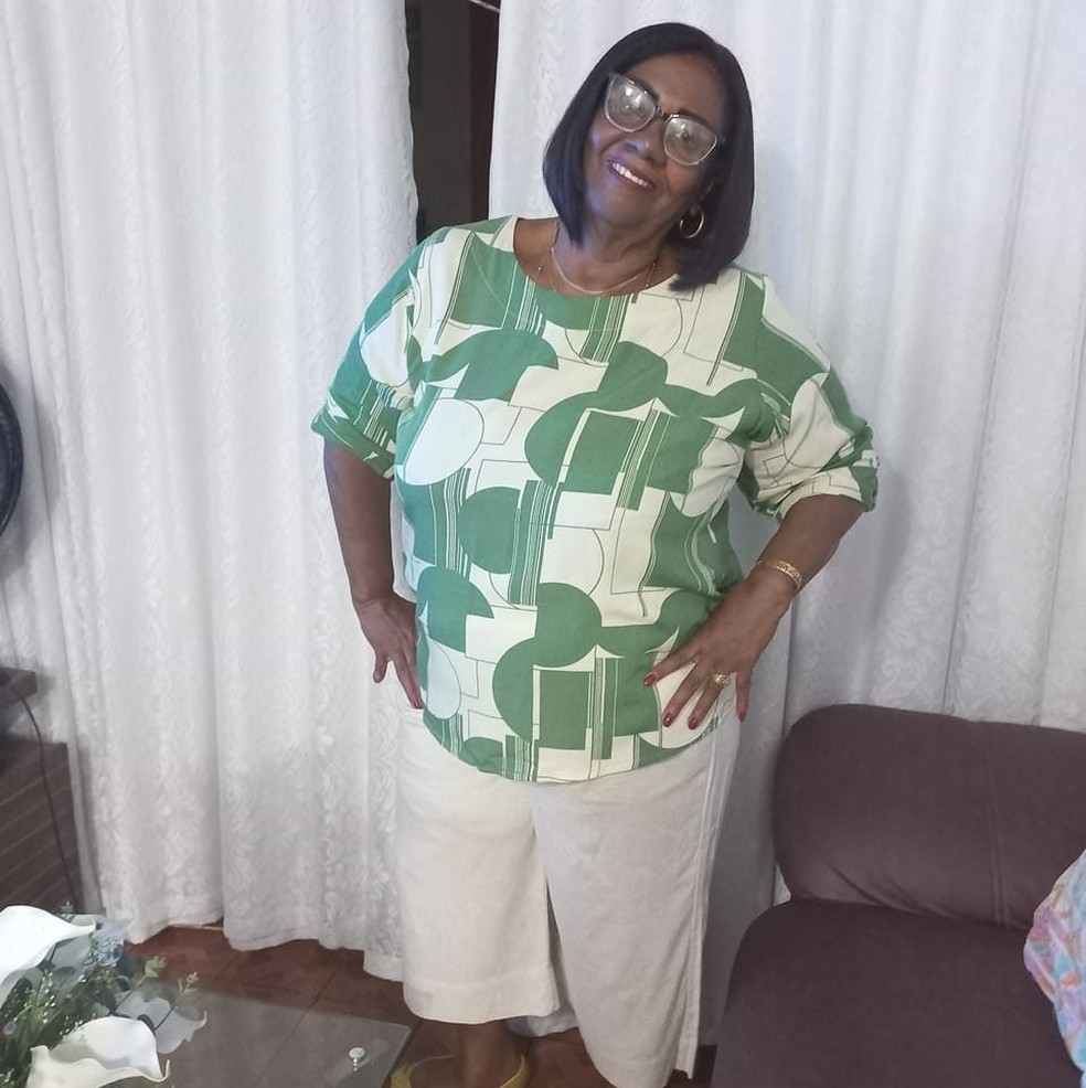 A aposentada Maria Jos&eacute; Sinfr&ocirc;nio tamb&eacute;m foi v&iacute;tima do acidente envolvendo um &ocirc;nibus na Bahia &mdash; Foto: Reprodu&ccedil;&atilde;o