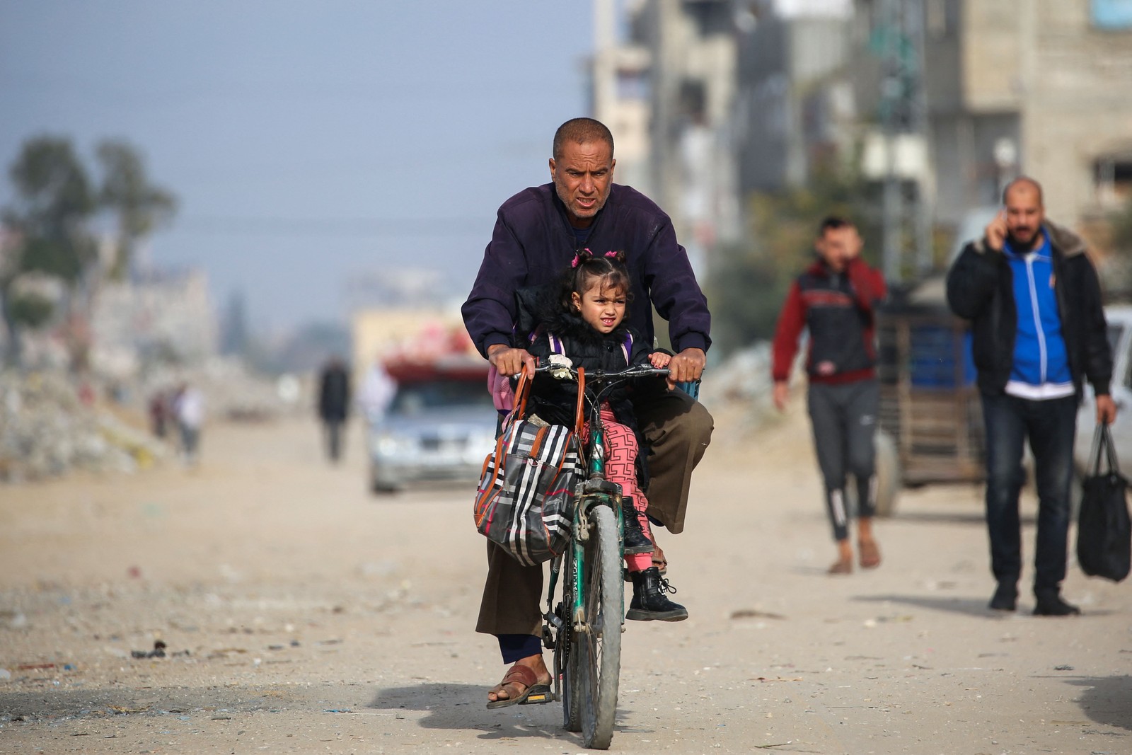 Guerra entre Israel e o movimento palestino Hamas continua — Foto: Eyad BABA / AFP