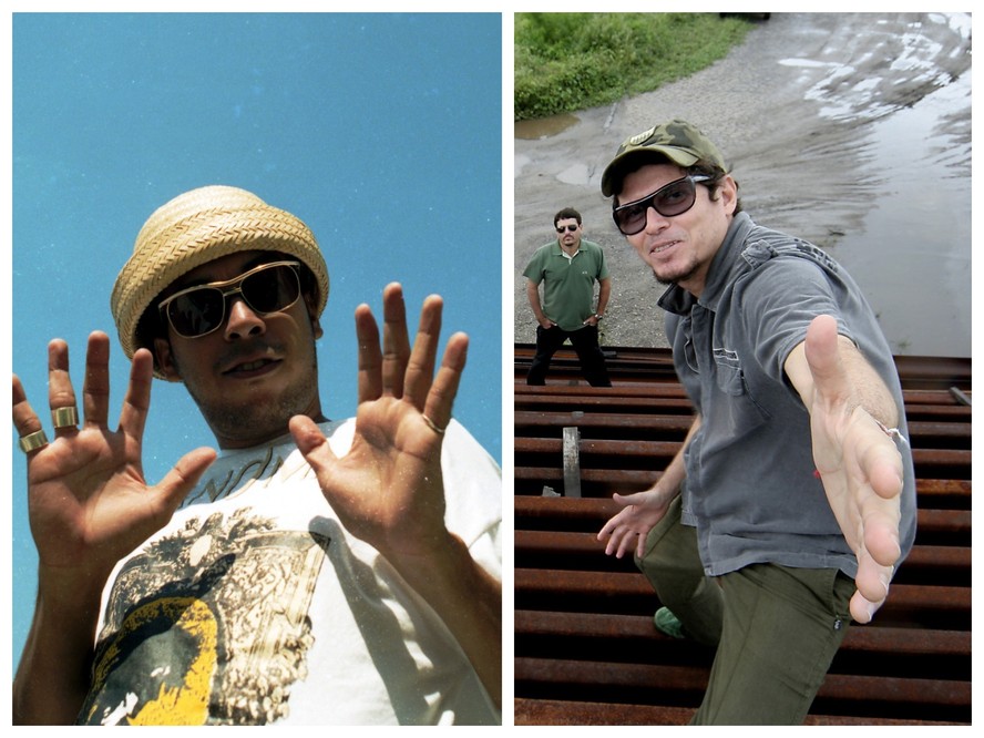 Chico Science (à esq.) e Fred Zero Quatro, do Mundo Livre S/A