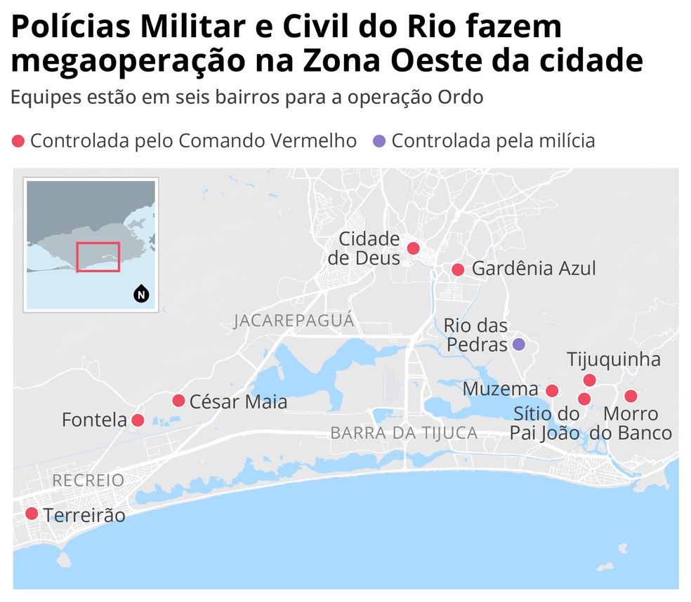 Polícia faz megaoperação em dez comunidades do Rio onde há disputa ...
