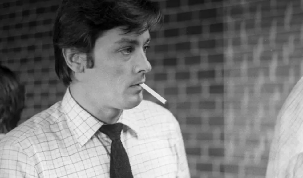 Alain Delon em segunda visita ao Rio, em 1969  Foto: Arquivo/Agncia O GLOBO