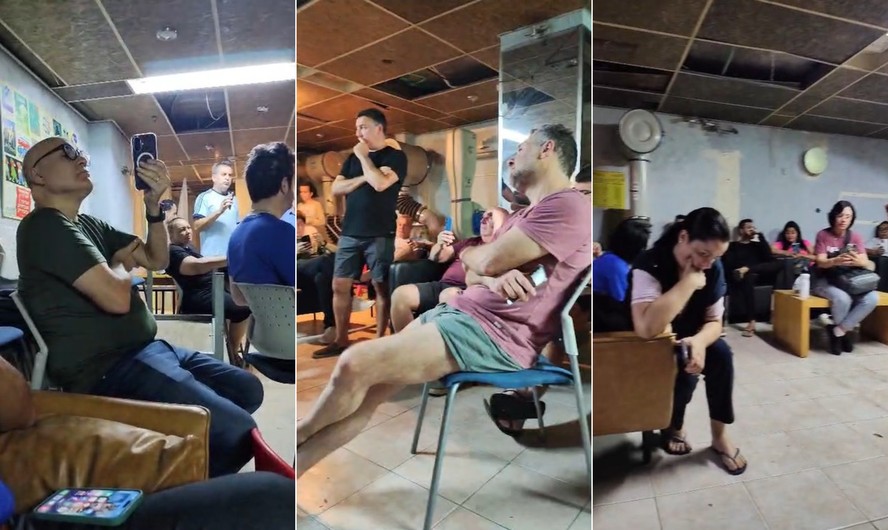 Bunker de hotel em que autoridades de municípios brasileiros buscaram refúgio em Israel