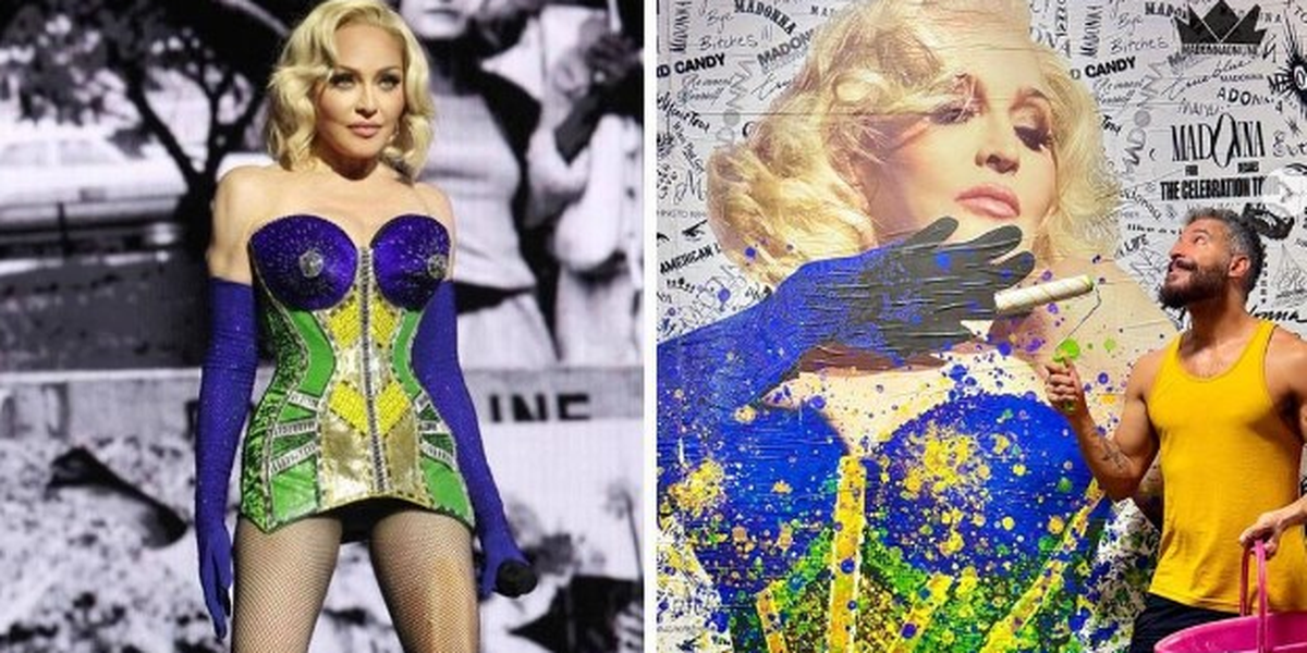 'Estou flutuando até agora', diz artista cujo mural em Copacabana inspirou figurino de Madonna