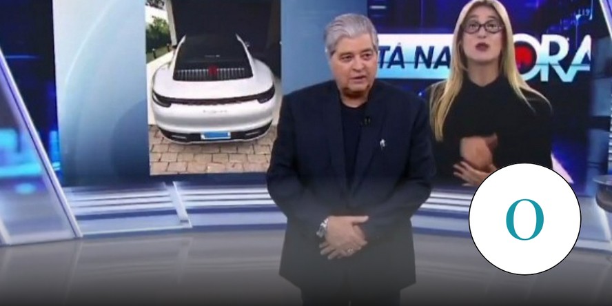 Nota 0: a indelicadeza de Datena com uma repórter no 'Tá na hora'