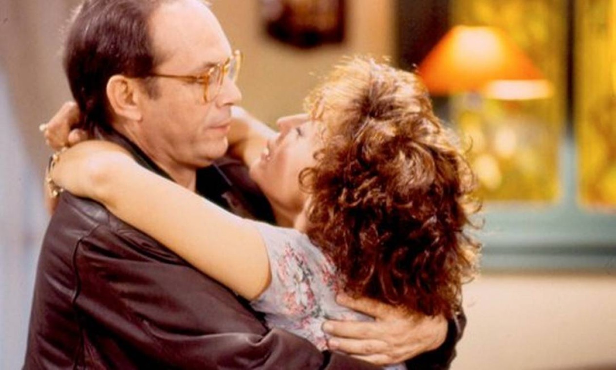 Em 1995, Susana Vieira fez par romântico com José Wilker em “A próxima vítima”, interpretando a protagonista Ana  — Foto: Reprodução