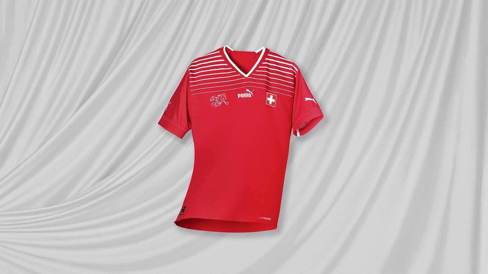 Camisa da seleção da Suíça para a Copa de 2022 — Foto: Divulgação/Puma