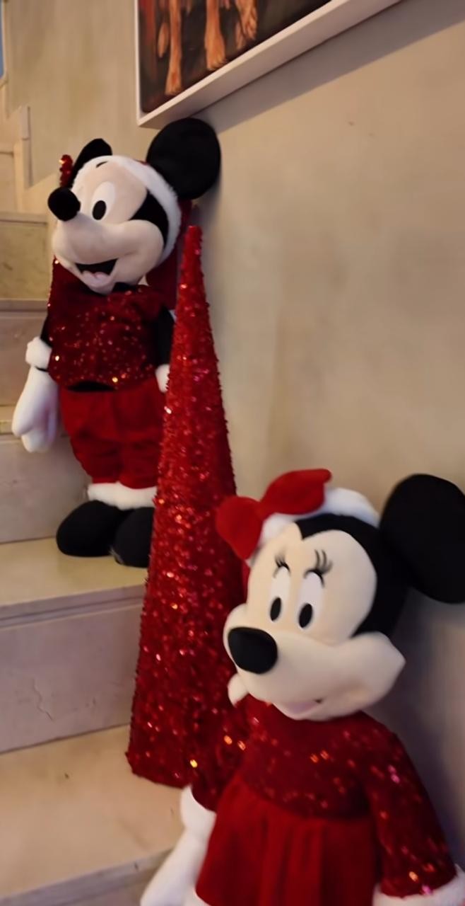 Christmas decoration at Larissa Manoela and André Luiz Frambach — Photo: Reproduction/Instagram