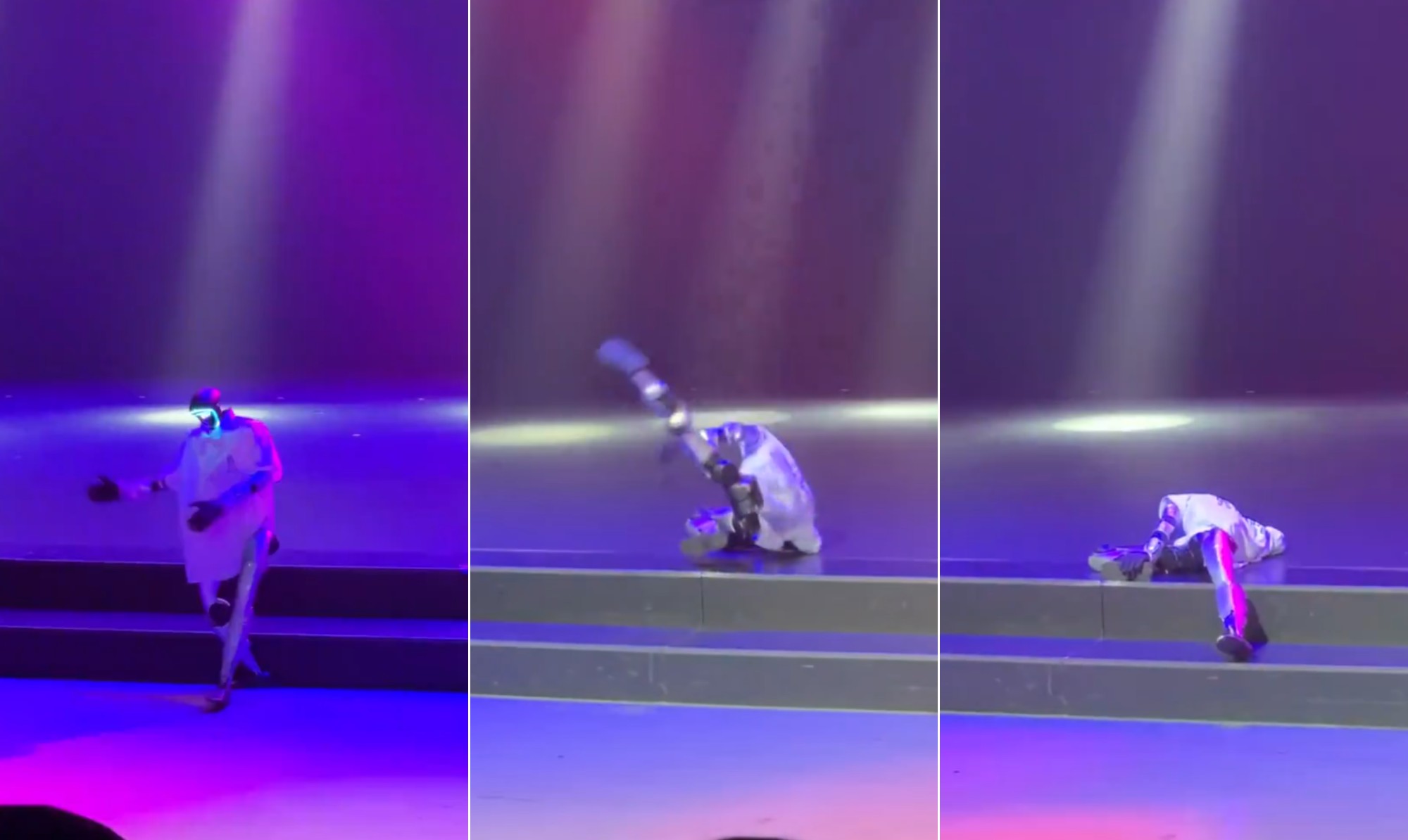 Robô humanóide dança 