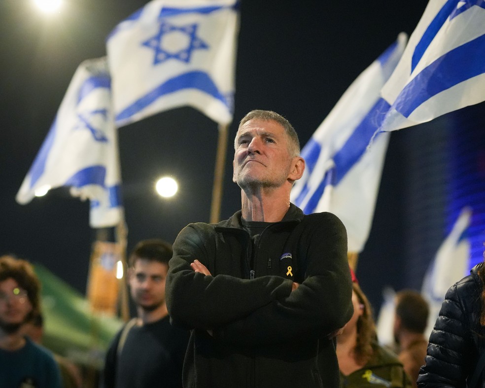 Yair Golan, líder do partido de oposição Os Democratas — Foto: Elad Malka